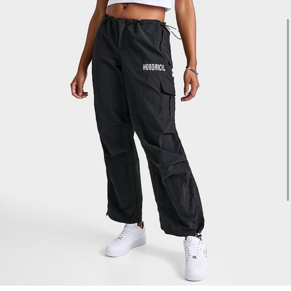 hoodrich Pants - Hoodrich Parachute Pants Women’s Black Large